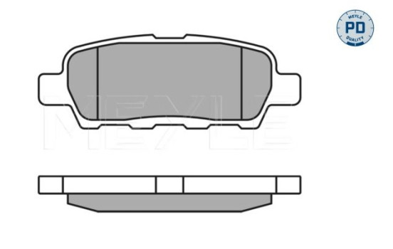 Brake Pad Set, disc brake MEYLE-PD Quality 025 238 7114/PD, Image 2