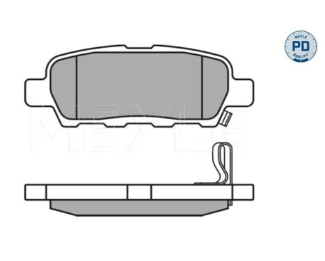 Brake Pad Set, disc brake MEYLE-PD Quality 025 238 7114/PD, Image 4