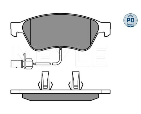 Brake Pad Set, disc brake MEYLE-PD Quality 025 238 9620/PD