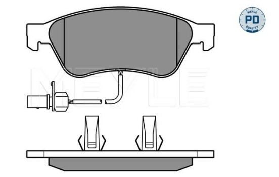 Brake Pad Set, disc brake MEYLE-PD Quality 025 238 9620/PD