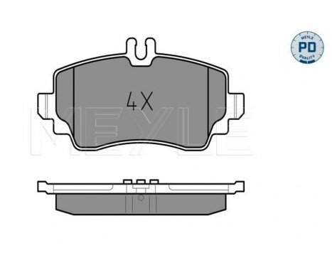 Brake Pad Set, disc brake MEYLE-PD Quality 025 239 0319/PD