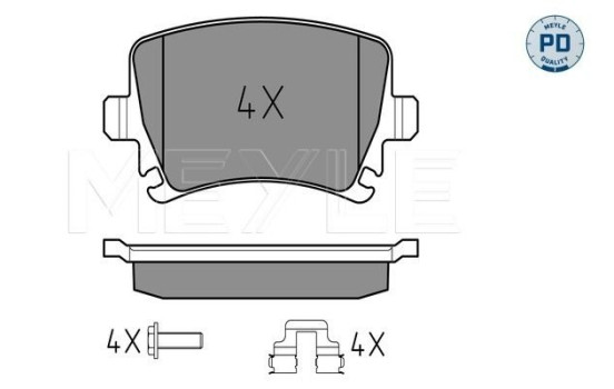 Brake Pad Set, disc brake MEYLE-PD Quality 025 239 1417/PD