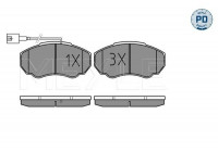 Brake Pad Set, disc brake MEYLE-PD Quality 025 239 1719/PD