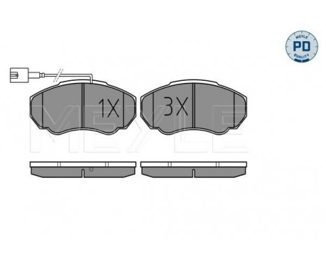 Brake Pad Set, disc brake MEYLE-PD Quality 025 239 1719/PD