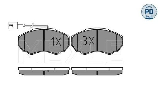 Brake Pad Set, disc brake MEYLE-PD Quality 025 239 1719/PD