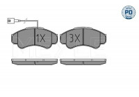 Brake Pad Set, disc brake MEYLE-PD Quality 025 239 1919/PD