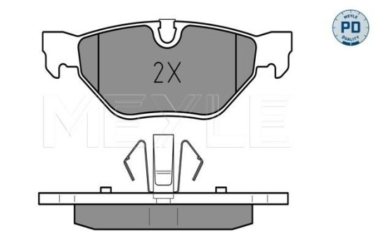 Brake Pad Set, disc brake MEYLE-PD Quality 025 239 2617/PD