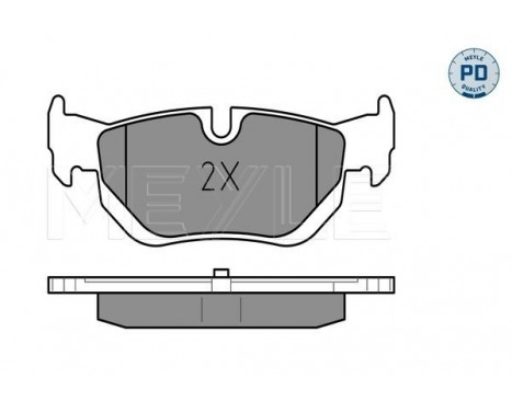 Brake Pad Set, disc brake MEYLE-PD Quality 025 239 2617/PD, Image 2