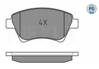 Brake Pad Set, disc brake MEYLE-PD Quality 025 239 3018/PD