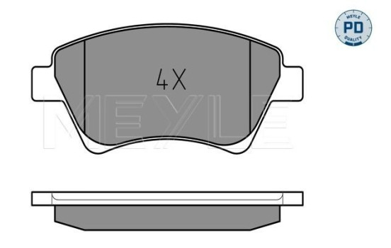 Brake Pad Set, disc brake MEYLE-PD Quality 025 239 3018/PD
