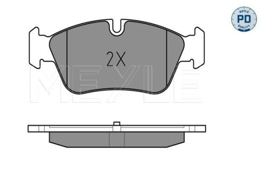 Brake Pad Set, disc brake MEYLE-PD Quality 025 239 3517/PD, Image 2