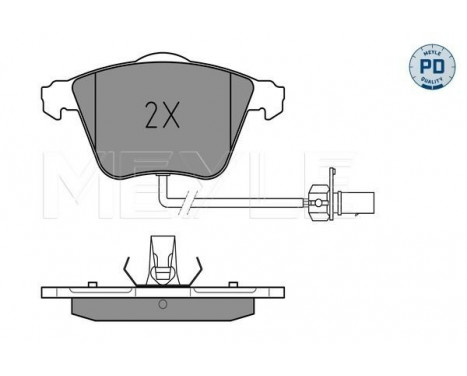 Brake Pad Set, disc brake MEYLE-PD Quality 025 239 5020/PD