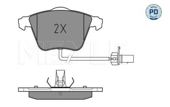 Brake Pad Set, disc brake MEYLE-PD Quality 025 239 5020/PD