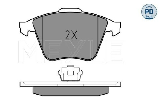 Brake Pad Set, disc brake MEYLE-PD Quality 025 239 5020/PD, Image 2