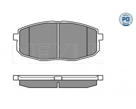 Brake Pad Set, disc brake MEYLE-PD Quality 025 239 6617/PD