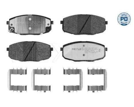 Brake Pad Set, disc brake MEYLE-PD Quality 025 239 6617/PD, Image 4