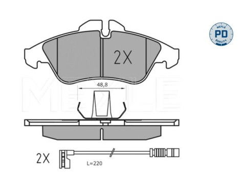 Brake Pad Set, disc brake MEYLE-PD Quality 025 239 9020/PD, Image 3