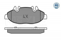 Brake Pad Set, disc brake MEYLE-PD Quality 025 240 0720/PD