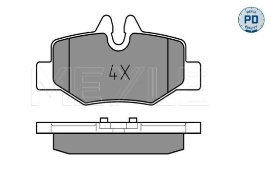 Brake Pad Set, disc brake MEYLE-PD Quality 025 240 0817/PD