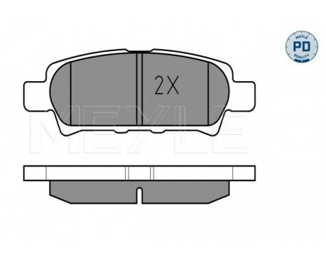 Brake Pad Set, disc brake MEYLE-PD Quality 025 240 1416/PD