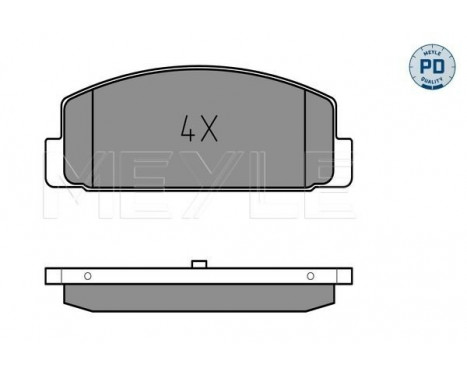 Brake Pad Set, disc brake MEYLE-PD Quality 025 240 4514/PD