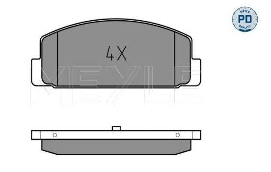Brake Pad Set, disc brake MEYLE-PD Quality 025 240 4514/PD