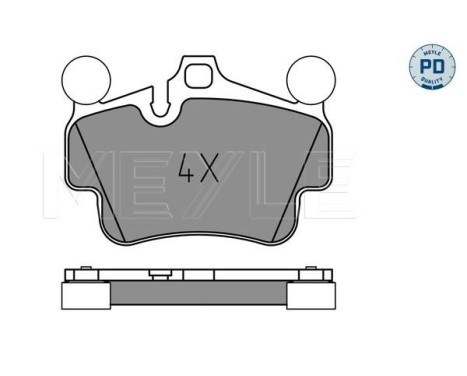 Brake Pad Set, disc brake MEYLE-PD Quality 025 240 4917/PD