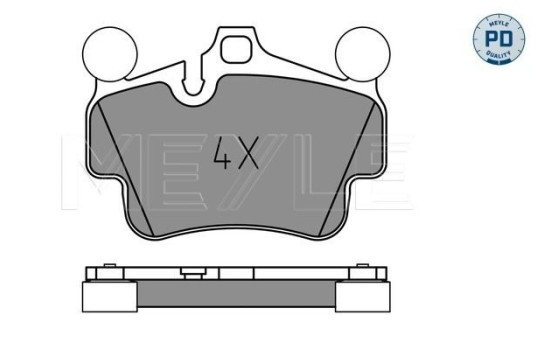 Brake Pad Set, disc brake MEYLE-PD Quality 025 240 4917/PD