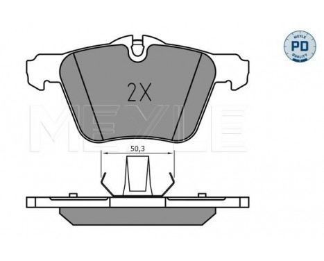 Brake Pad Set, disc brake MEYLE-PD Quality 025 240 7920/PD