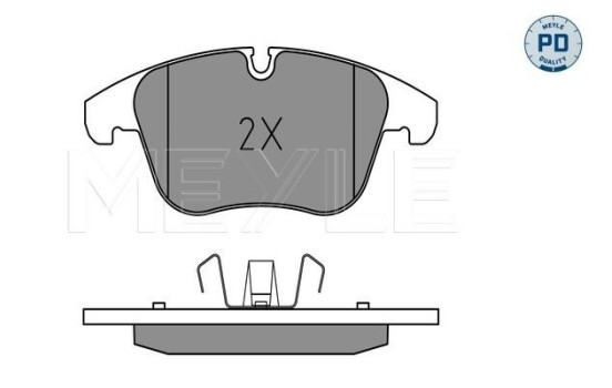 Brake Pad Set, disc brake MEYLE-PD Quality 025 240 8418/PD
