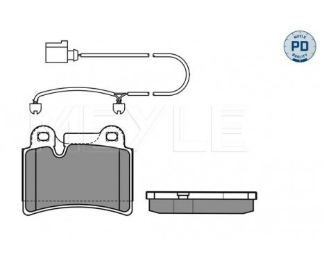 Brake Pad Set, disc brake MEYLE-PD Quality 025 240 9717/PD