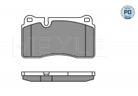 Brake Pad Set, disc brake MEYLE-PD Quality 025 240 9817/PD