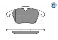 Brake Pad Set, disc brake MEYLE-PD Quality 025 241 2319/PD