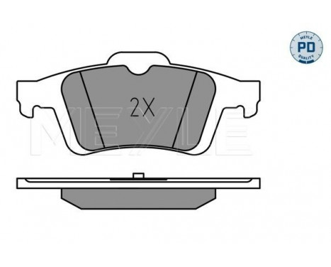 Brake Pad Set, disc brake MEYLE-PD Quality 025 241 3717/PD, Image 2