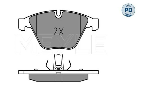 Brake Pad Set, disc brake MEYLE-PD Quality 025 241 6120/PD