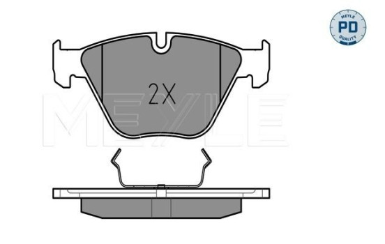 Brake Pad Set, disc brake MEYLE-PD Quality 025 241 6120/PD, Image 2