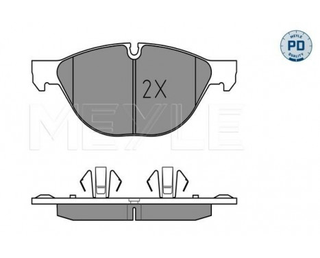 Brake Pad Set, disc brake MEYLE-PD Quality 025 241 7219/PD