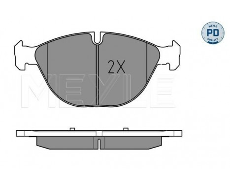 Brake Pad Set, disc brake MEYLE-PD Quality 025 241 7219/PD, Image 2