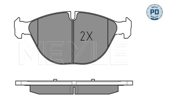 Brake Pad Set, disc brake MEYLE-PD Quality 025 241 7219/PD, Image 2