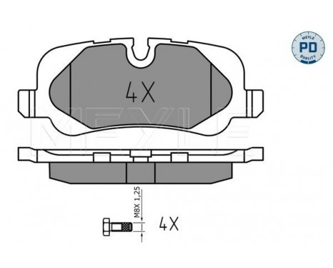 Brake Pad Set, disc brake MEYLE-PD Quality 025 241 9217/PD