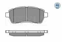 Brake Pad Set, disc brake MEYLE-PD Quality 025 242 8316/PD