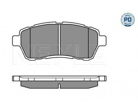 Brake Pad Set, disc brake MEYLE-PD Quality 025 242 8316/PD