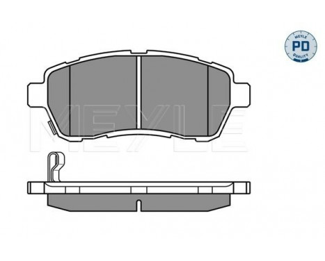 Brake Pad Set, disc brake MEYLE-PD Quality 025 242 8316/PD, Image 2