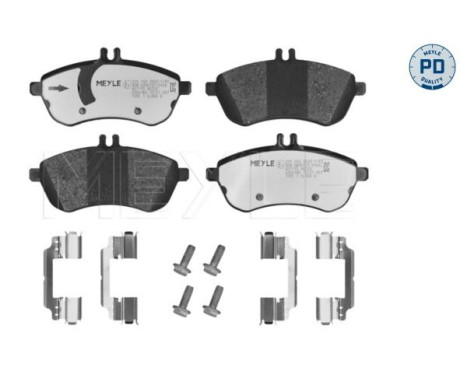 Brake Pad Set, disc brake MEYLE-PD Quality 025 243 0620-1/PD, Image 2