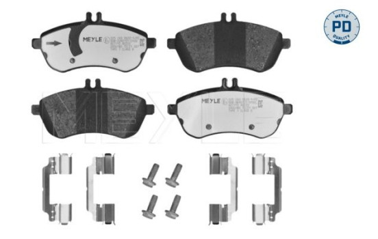 Brake Pad Set, disc brake MEYLE-PD Quality 025 243 0620-1/PD, Image 2