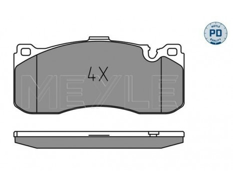 Brake Pad Set, disc brake MEYLE-PD Quality 025 243 1617/PD