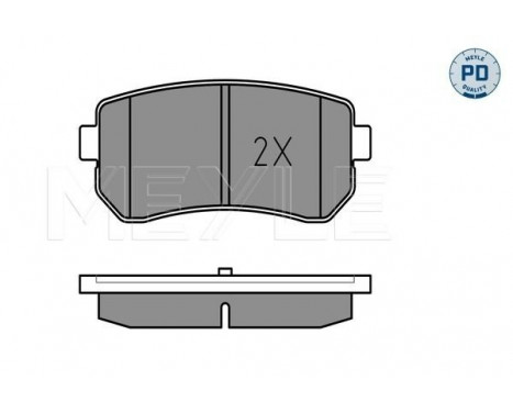 Brake Pad Set, disc brake MEYLE-PD Quality 025 243 2015/PD, Image 2