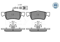 Brake Pad Set, disc brake MEYLE-PD Quality 025 243 6719/PD