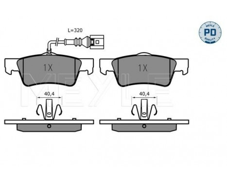 Brake Pad Set, disc brake MEYLE-PD Quality 025 243 6719/PD