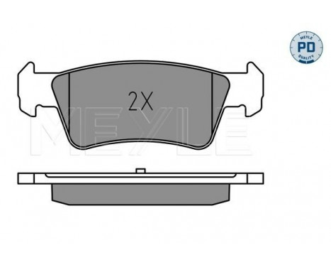 Brake Pad Set, disc brake MEYLE-PD Quality 025 243 6719/PD, Image 2